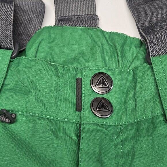 Firefly Green Youth Snow Pants Winter Ski Pants with Suspenders L-XL - Picture 2 of 11